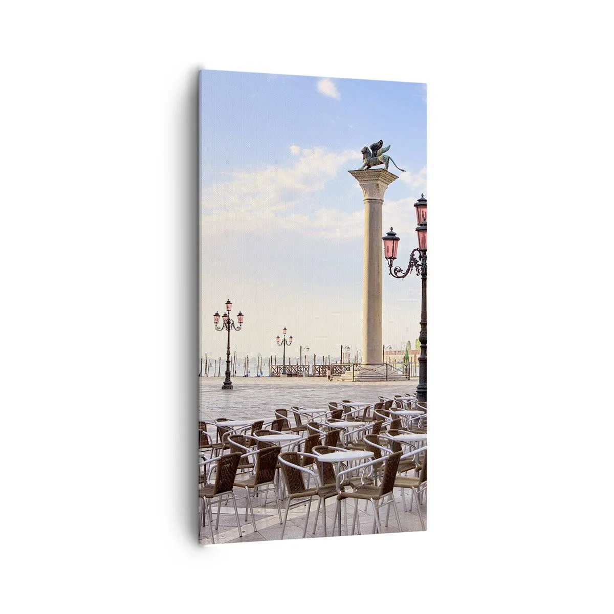 Bild auf Leinwand - Leinwandbild - Wir laden Sie ein, alles ist bereit - 65x120 cm