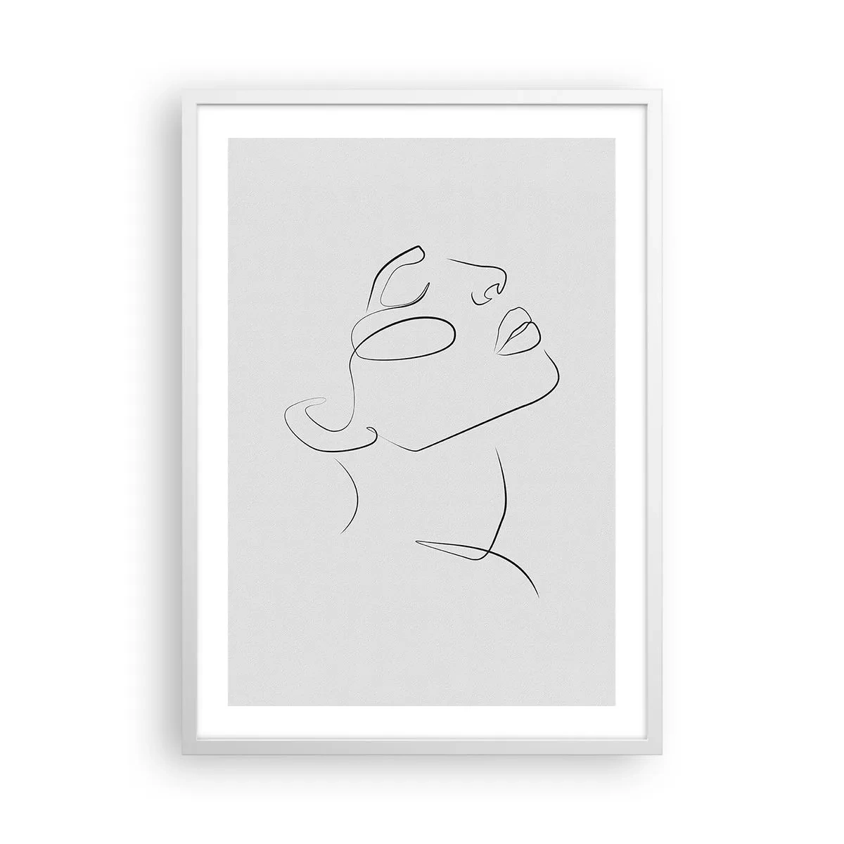 Poster in einem weißen Rahmen - Die Drehungen und Wendungen der Träume - 50x70 cm