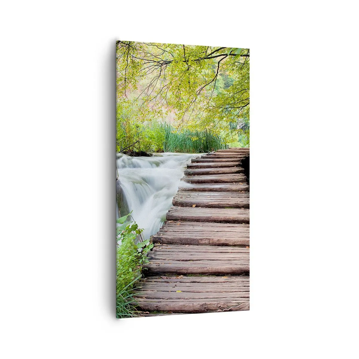 Bild auf Leinwand - Leinwandbild - Das Wasser ist überhaupt nicht ruhig - 65x120 cm