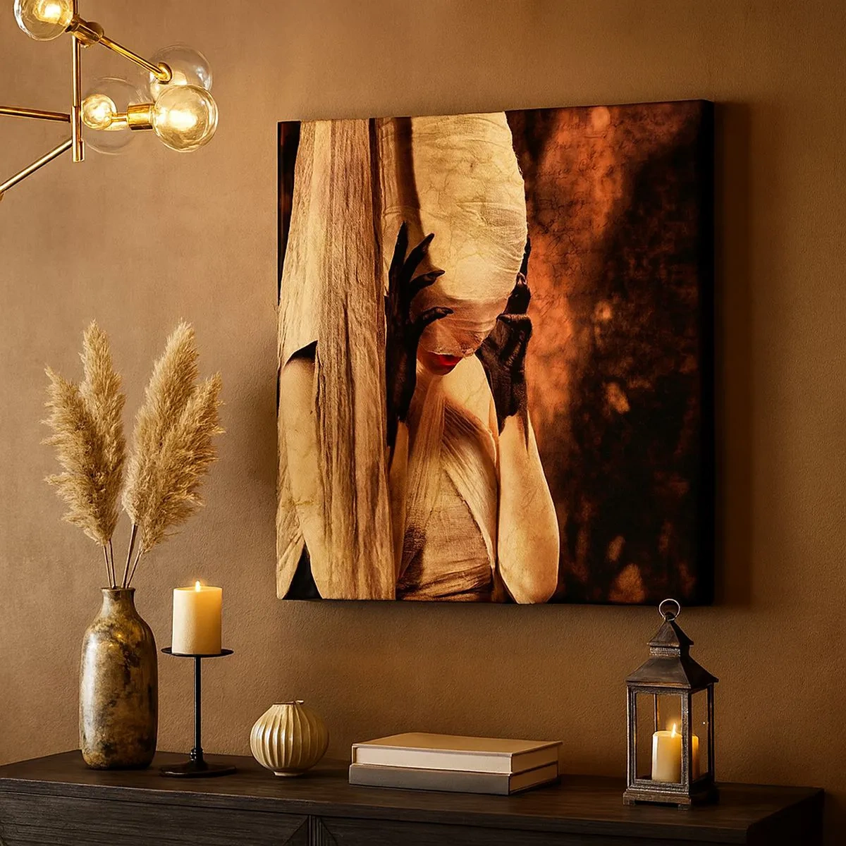 Bild auf Leinwand - Leinwandbild - Zwischen Gut und Böse - 30x30 cm