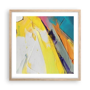 Poster in einem Rahmen aus heller Eiche - Die Anatomie des Lichts - 50x50 cm