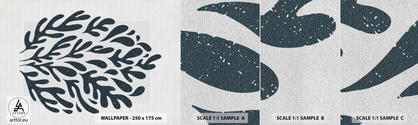 Fototapeten Muster Premium Canvas - Formen der Natur - Boho, Minimalistisch, Modern - 100x30 cm