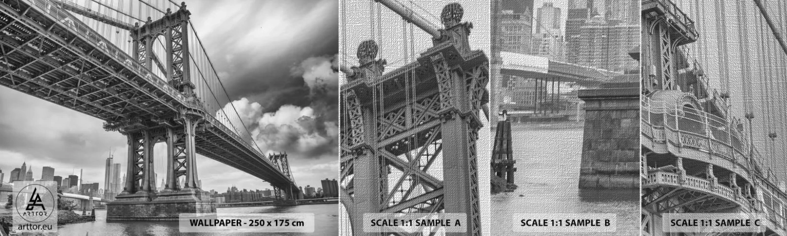 Fototapeten Muster Premium Canvas - Ins Herz der Stadt - New York, Stadt, Manhattan - 100x30 cm