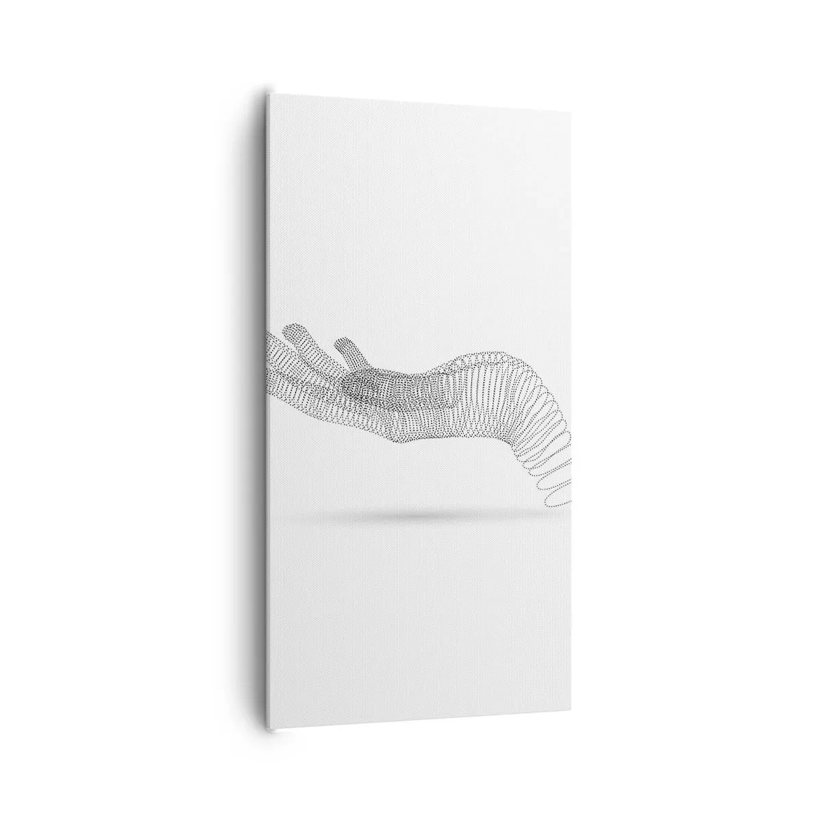 Bild auf Leinwand - Leinwandbild - Federnde Hand - 65x120 cm