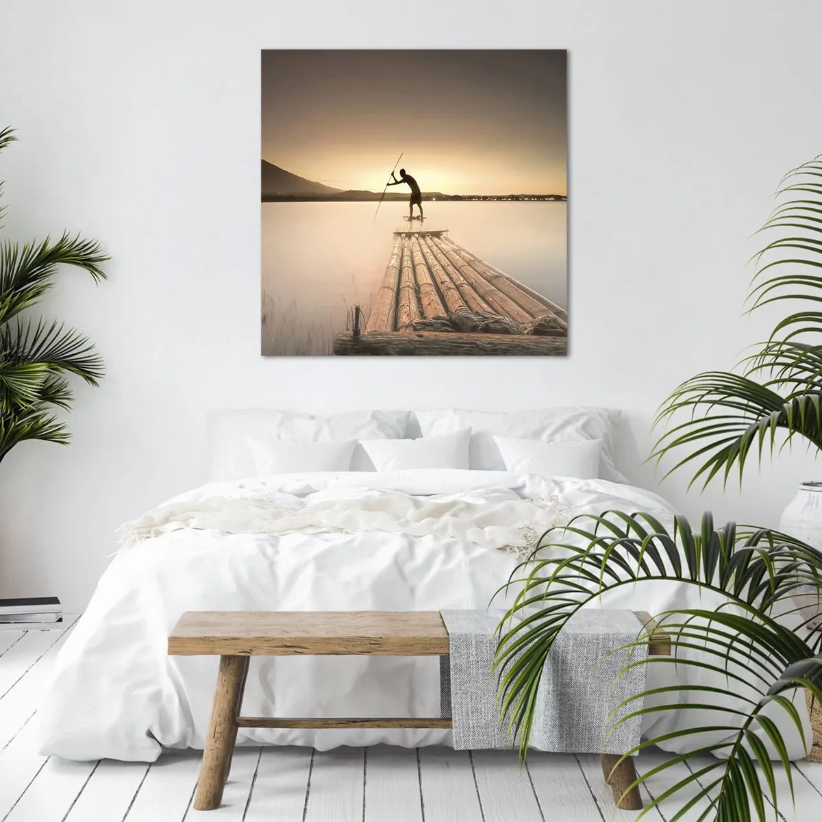 Bild auf Leinwand - Leinwandbild - Vor dem schlafen gehen - 30x30 cm