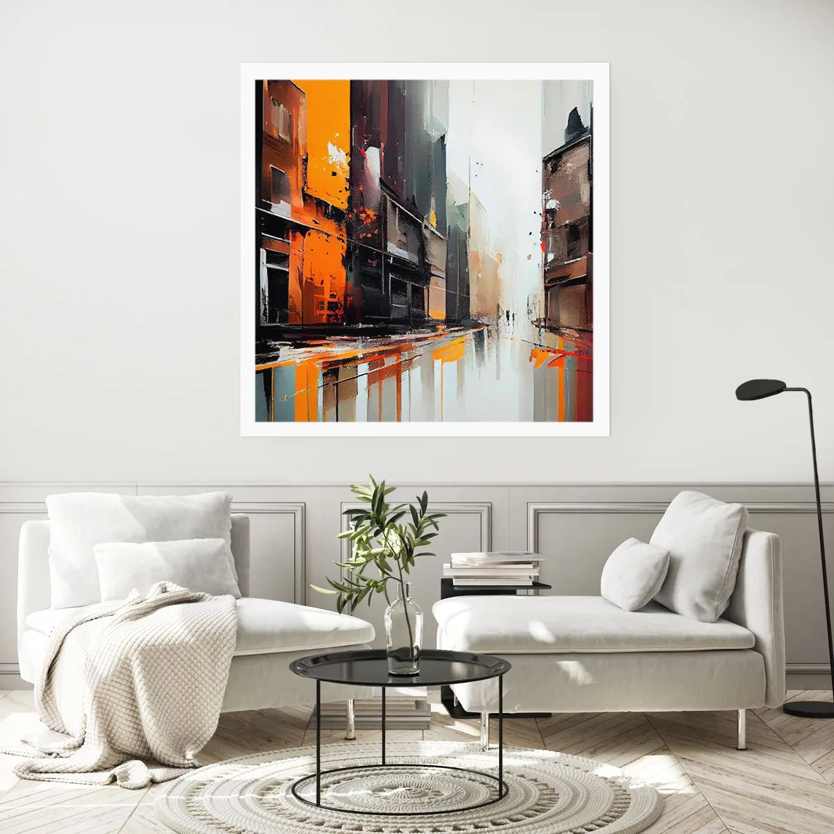 Poster - Regnerischer Tag - 60x60 cm