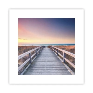 Poster - Baltische Abend-Aurora - 30x30 cm