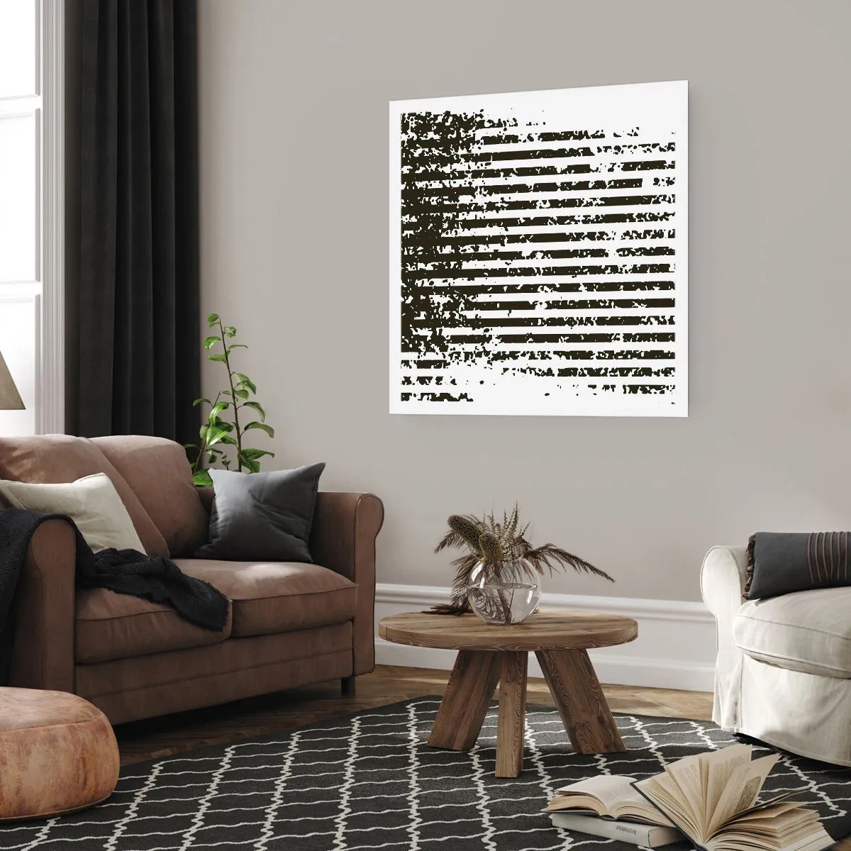 Poster - Rhythmus und Rauschen - 40x40 cm