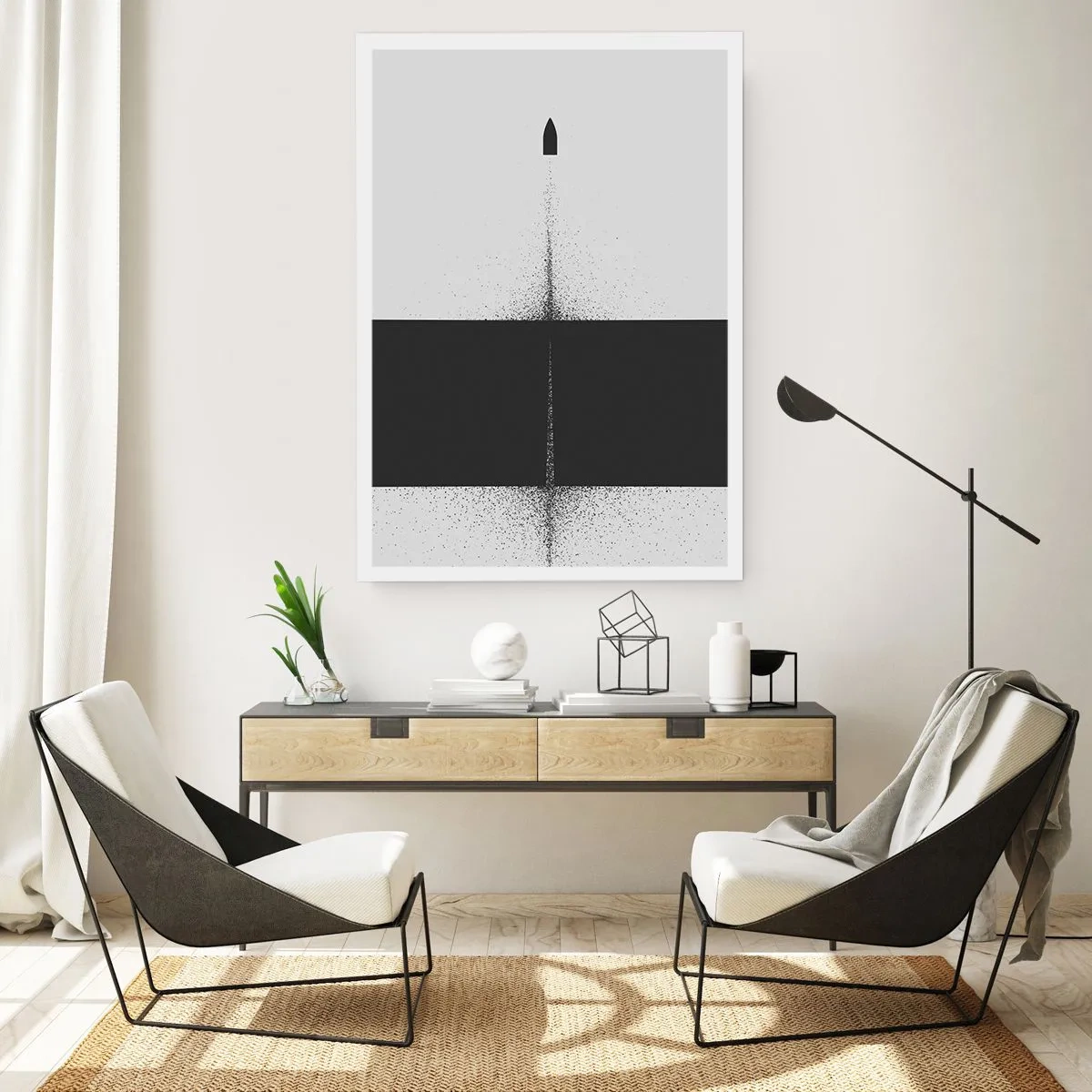 Poster - Direkt zum Ziel - 40x50 cm