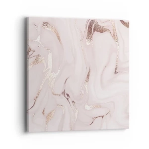 Bild auf Leinwand - Leinwandbild - In einem rosa Schal - 40x40 cm