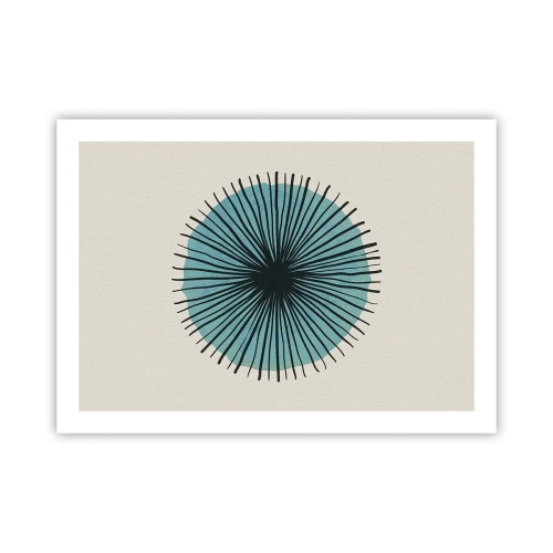 Poster - Strahlend im Blau - 70x50 cm