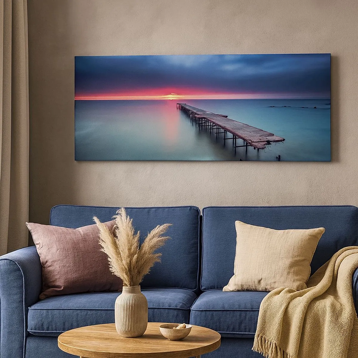 Bild auf Leinwand - Leinwandbild - Zwischen Himmel und Erde - 100x40 cm