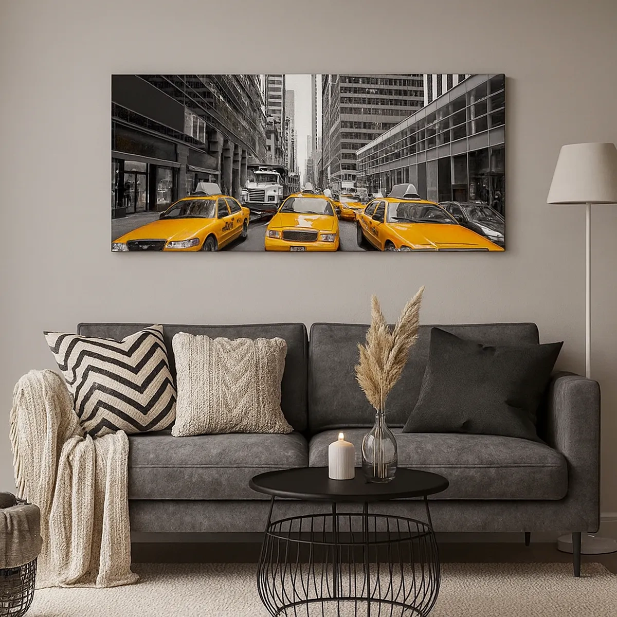 Bild auf Leinwand - Leinwandbild - Wir färben die Stadt - 30x30 cm