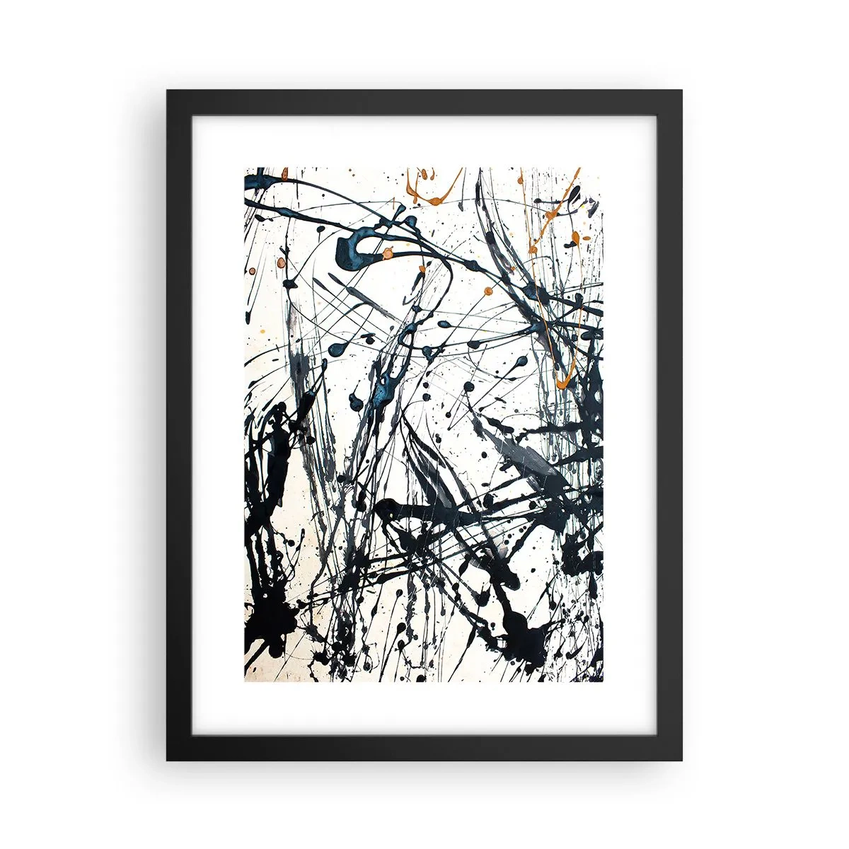 Poster in einem schwarzem Rahmen - Expressionistische Abstraktion - 30x40 cm