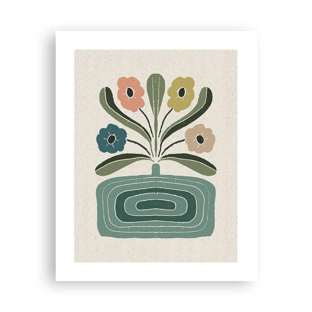 Poster - Symmetrischer Strauß - 40x50 cm