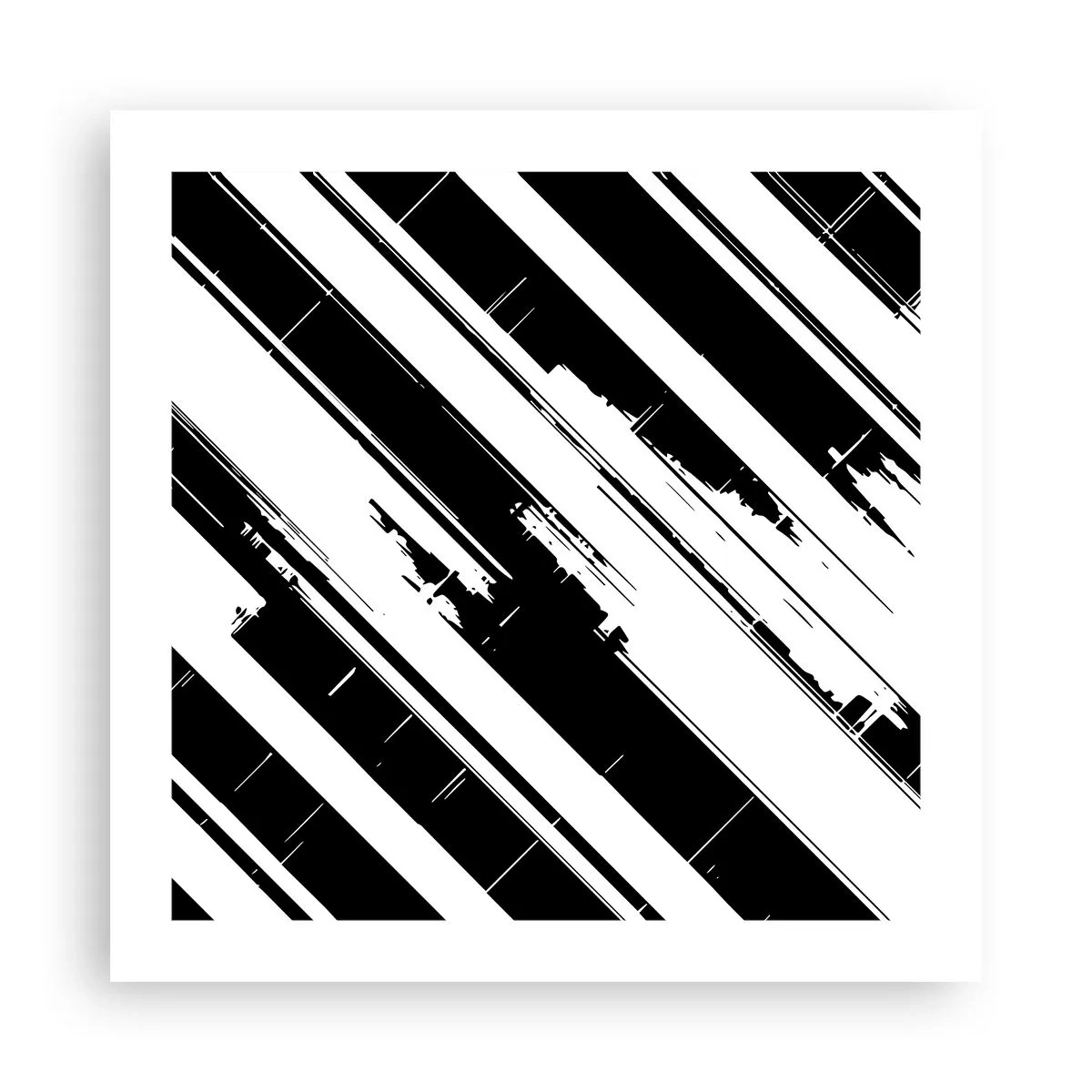 Poster - Eine intensive und dynamische Komposition - 50x50 cm