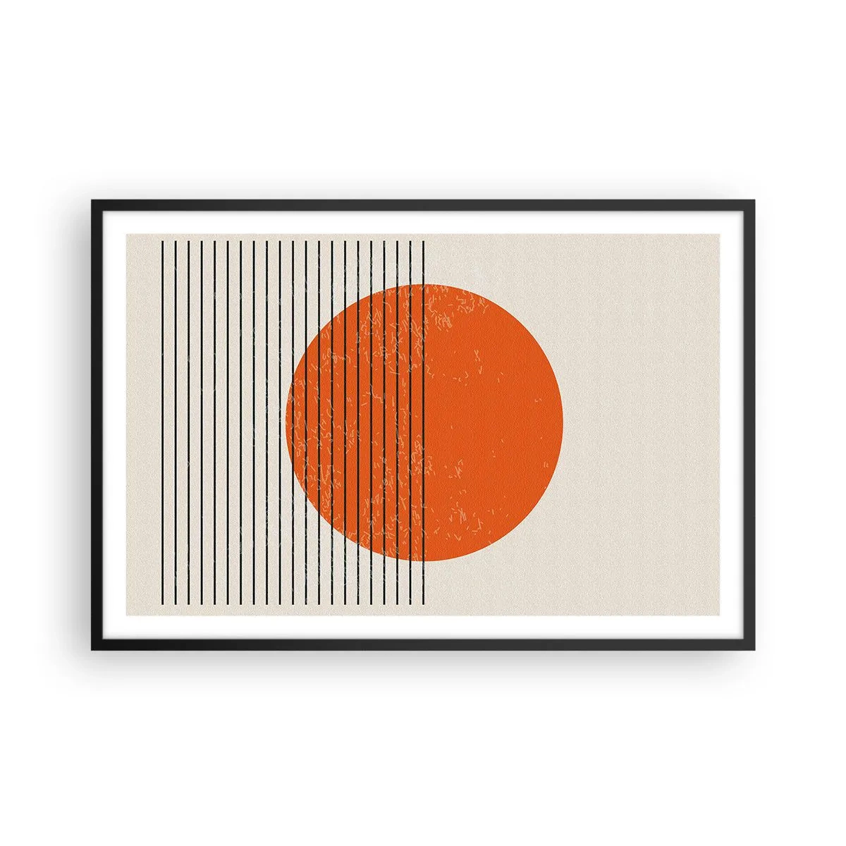 Poster in einem schwarzem Rahmen - Immer die Sonne - 91x61 cm