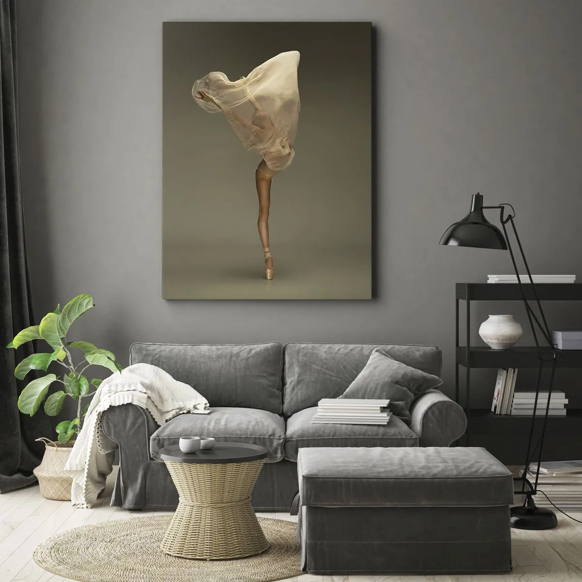 Bild auf Leinwand - Leinwandbild - Es wird bald auffliegen - 55x100 cm