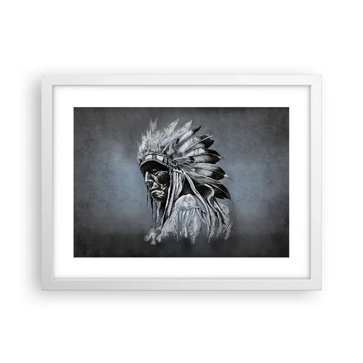 Poster in einem weißen Rahmen - Zurück zu den Wurzeln - 40x30 cm