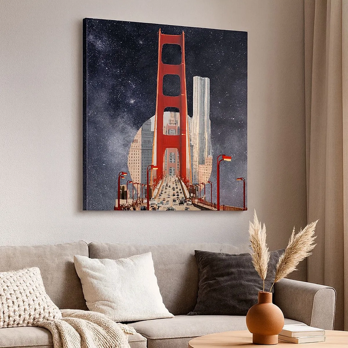 Bild auf Leinwand - Leinwandbild - Immer im Mittelpunkt - 30x30 cm