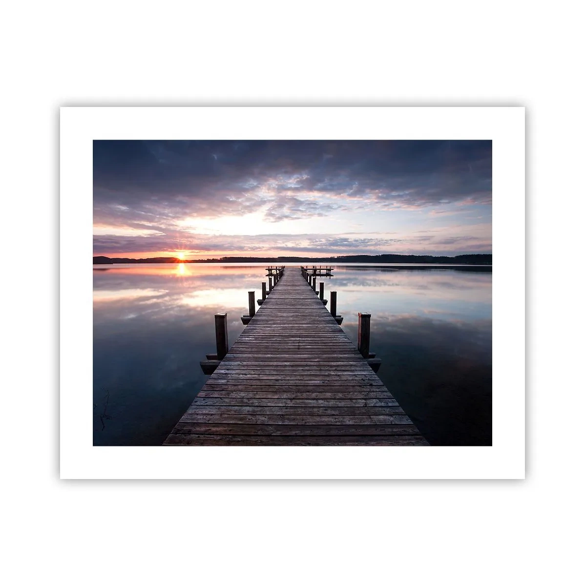 Poster - Eine stille Grenze zwischen Tag und Nacht - 50x40 cm