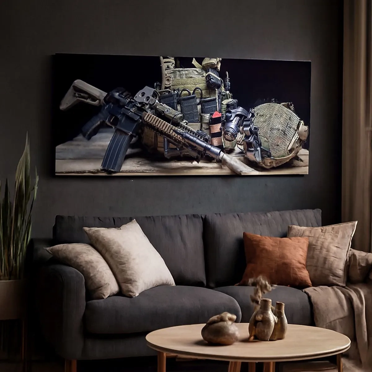 Bild auf Leinwand - Leinwandbild - Sich ausruhen! - 100x40 cm