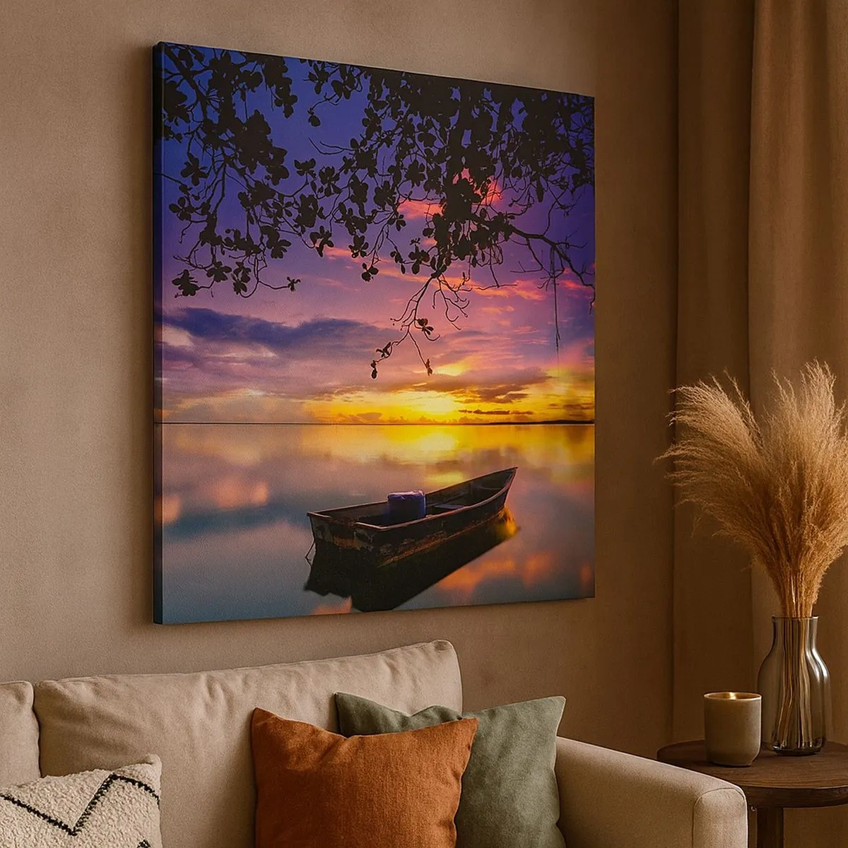 Bild auf Leinwand - Leinwandbild - Du scheinst mitten am Himmel zu hängen... - 30x30 cm