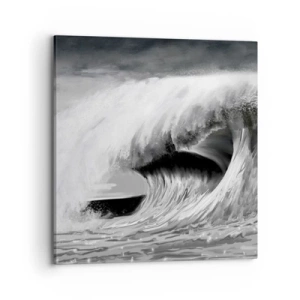 Bild auf Leinwand - Leinwandbild - Wut des Ozeans - 70x70 cm