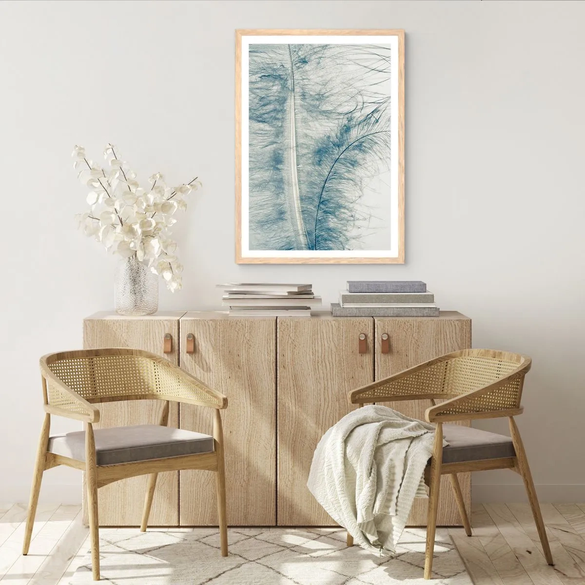 Poster in einem Rahmen aus heller Eiche - Flüstern der Natur - 50x70 cm
