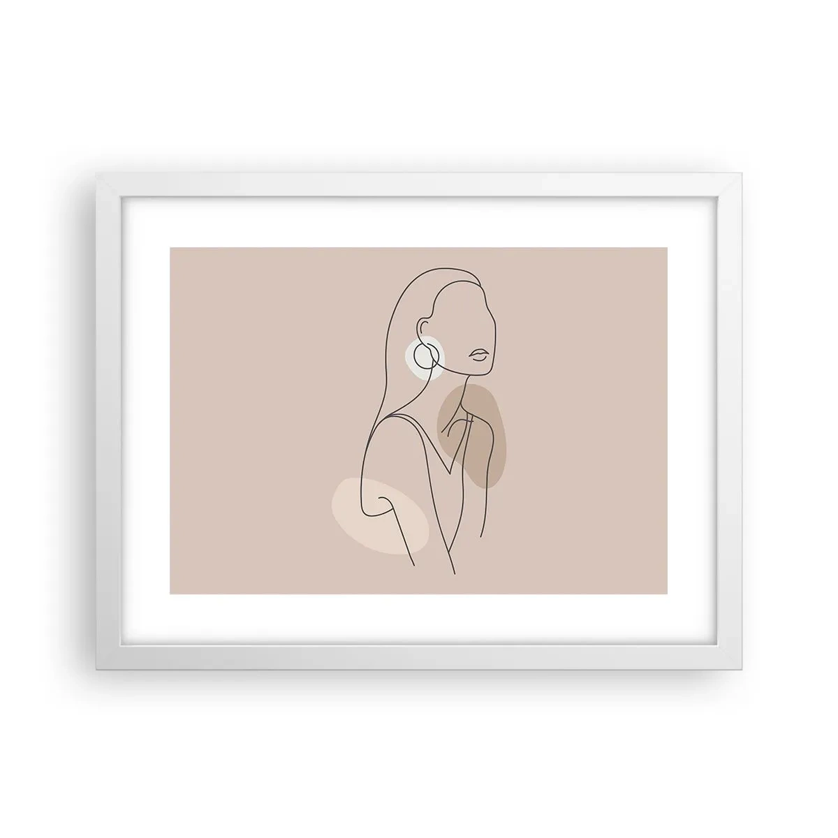 Poster in einem weißen Rahmen - Mädchenhafte Ikone - 40x30 cm