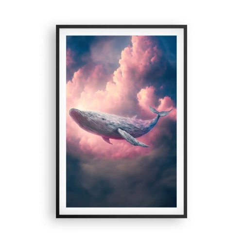 Poster in einem schwarzem Rahmen - Reibe deine Augen - 61x91 cm