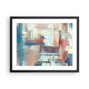 Poster in einem schwarzem Rahmen - Zum Licht kommen - 50x40 cm