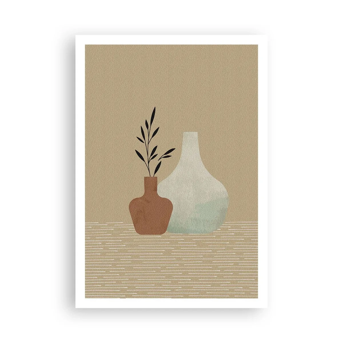 Poster - Vase und ihre Idee - 70x100 cm
