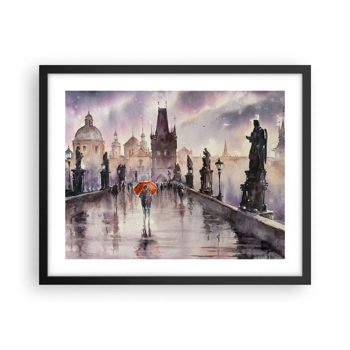 Poster in einem schwarzem Rahmen - Leute verändern sich nicht - 50x40 cm