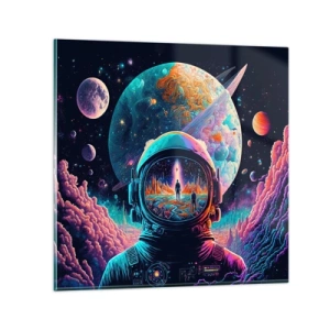 Glasbild - Bild auf glas - Philosophen haben nicht davon geträumt - 30x30 cm