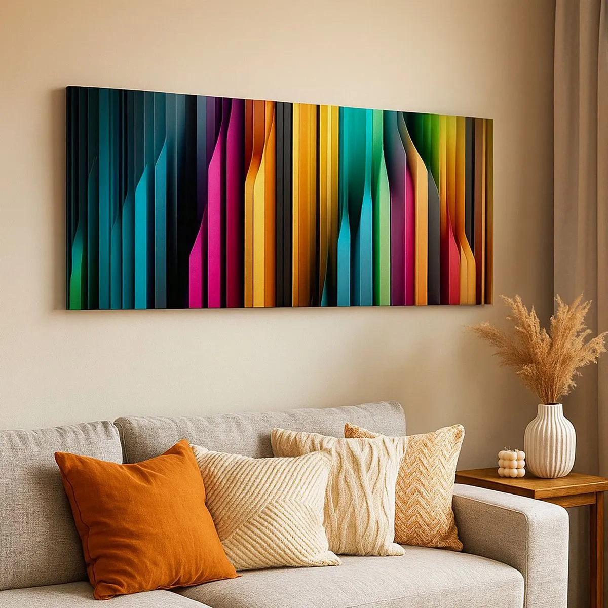 Bild auf Leinwand - Leinwandbild - Lichtorgan - 100x40 cm