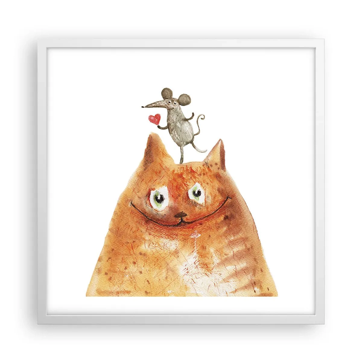 Poster in einem weißen Rahmen - Paradoxien der Liebe - 50x50 cm