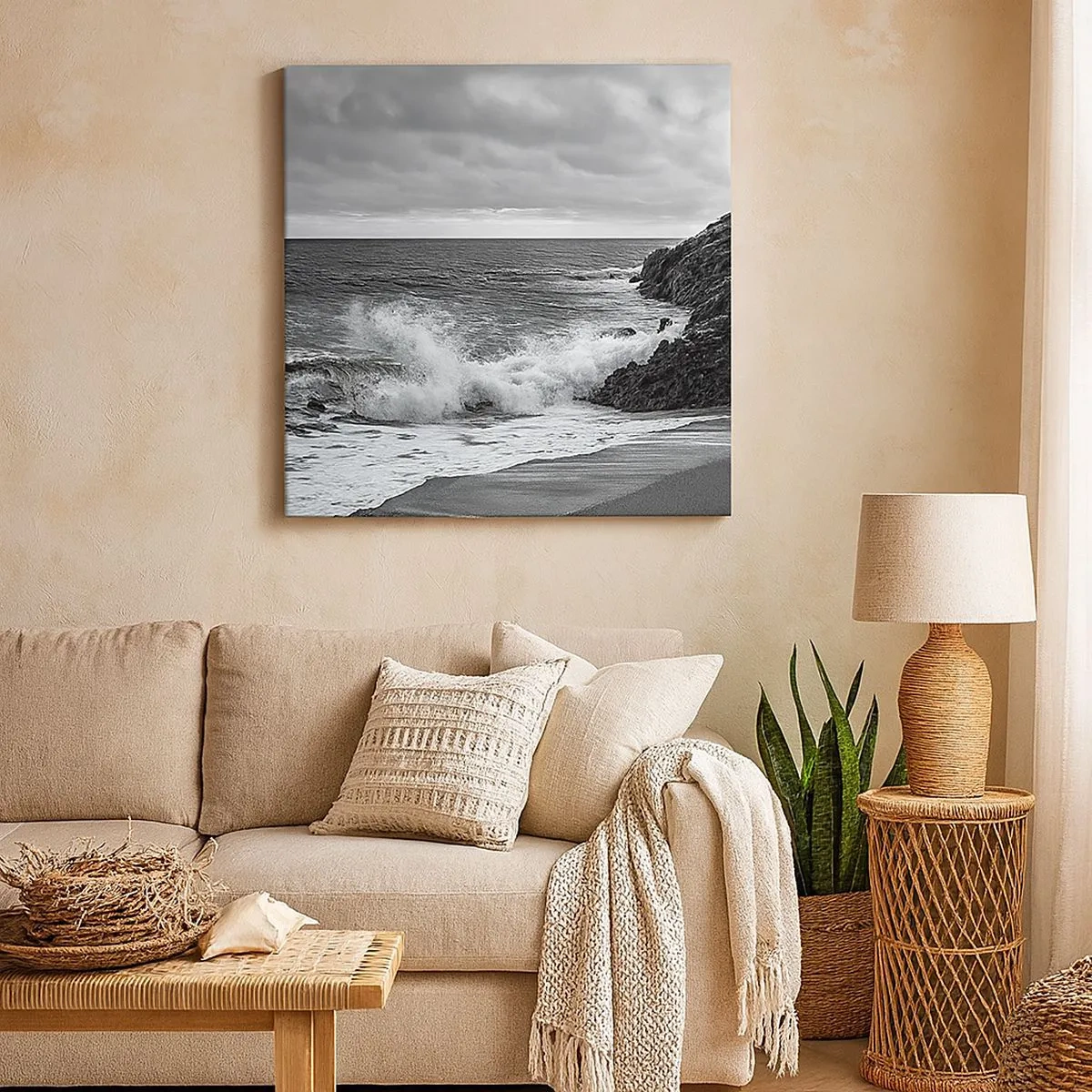 Bild auf Leinwand - Leinwandbild - In Lichtstrahlen - 30x30 cm