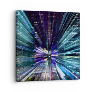 Bild auf Leinwand - Leinwandbild - Übergang zum Hyperraum - 30x30 cm