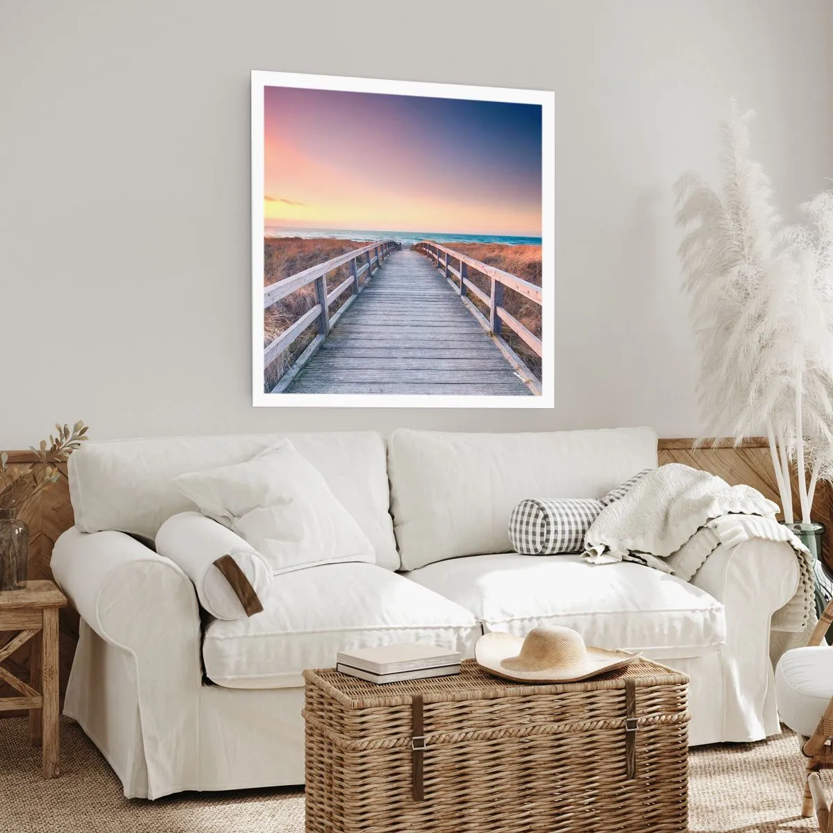 Poster - Baltische Abend-Aurora - 30x30 cm