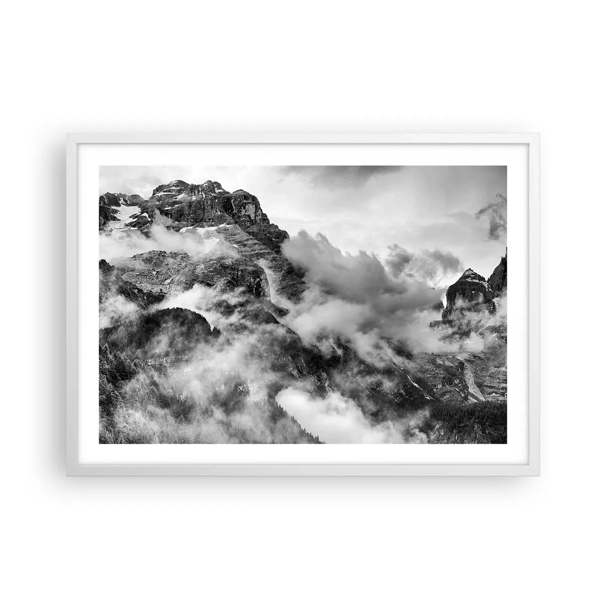 Poster in einem weißen Rahmen - Schön und grausam - 70x50 cm