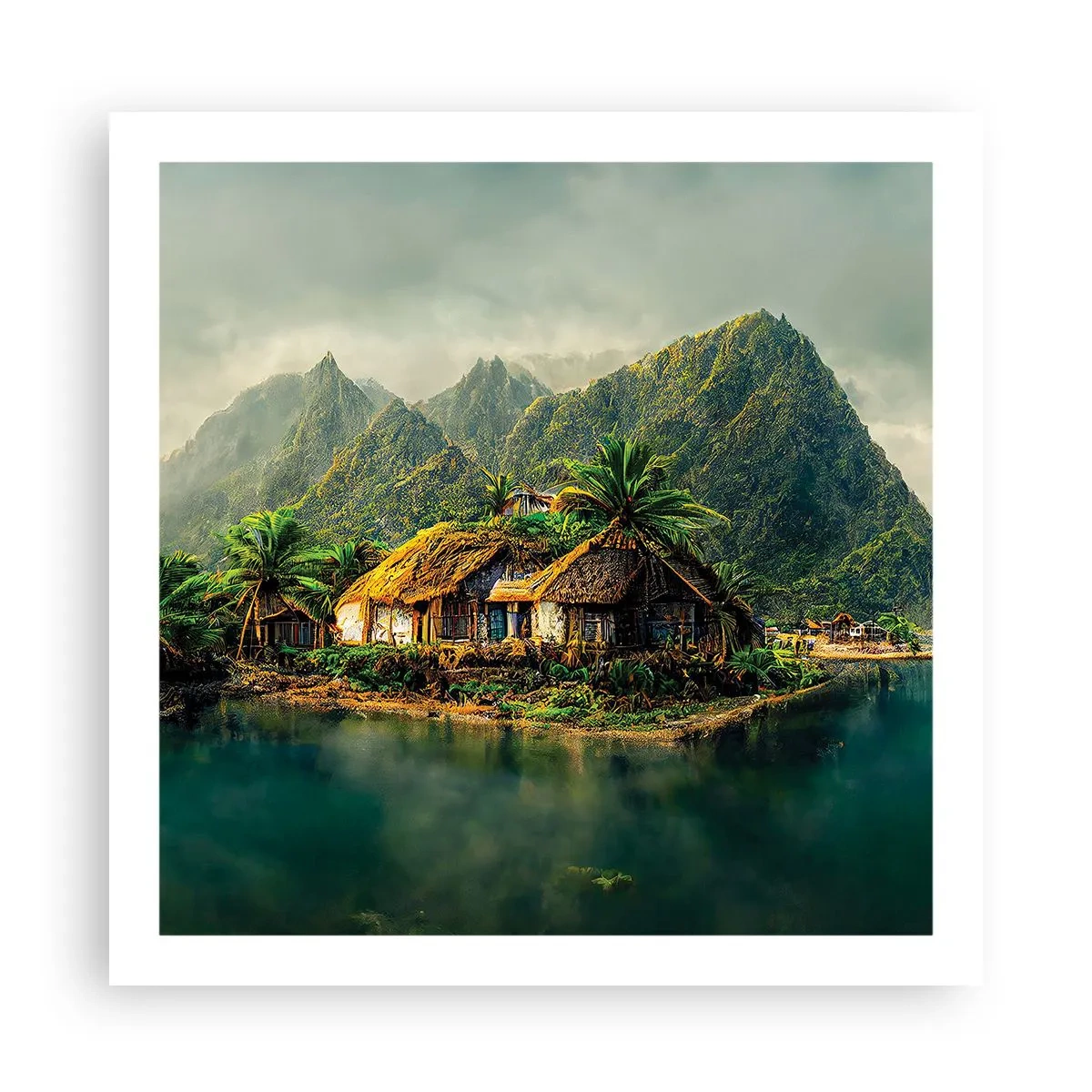 Poster - Tropisches Paradies - 60x60 cm