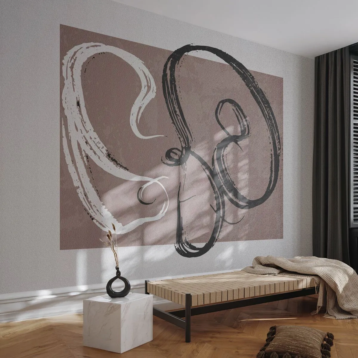 Fototapete Premium Canvas - Komposition – die Suche nach Fülle - Minimalismus, Stück, Abstraktion - 200x140 cm