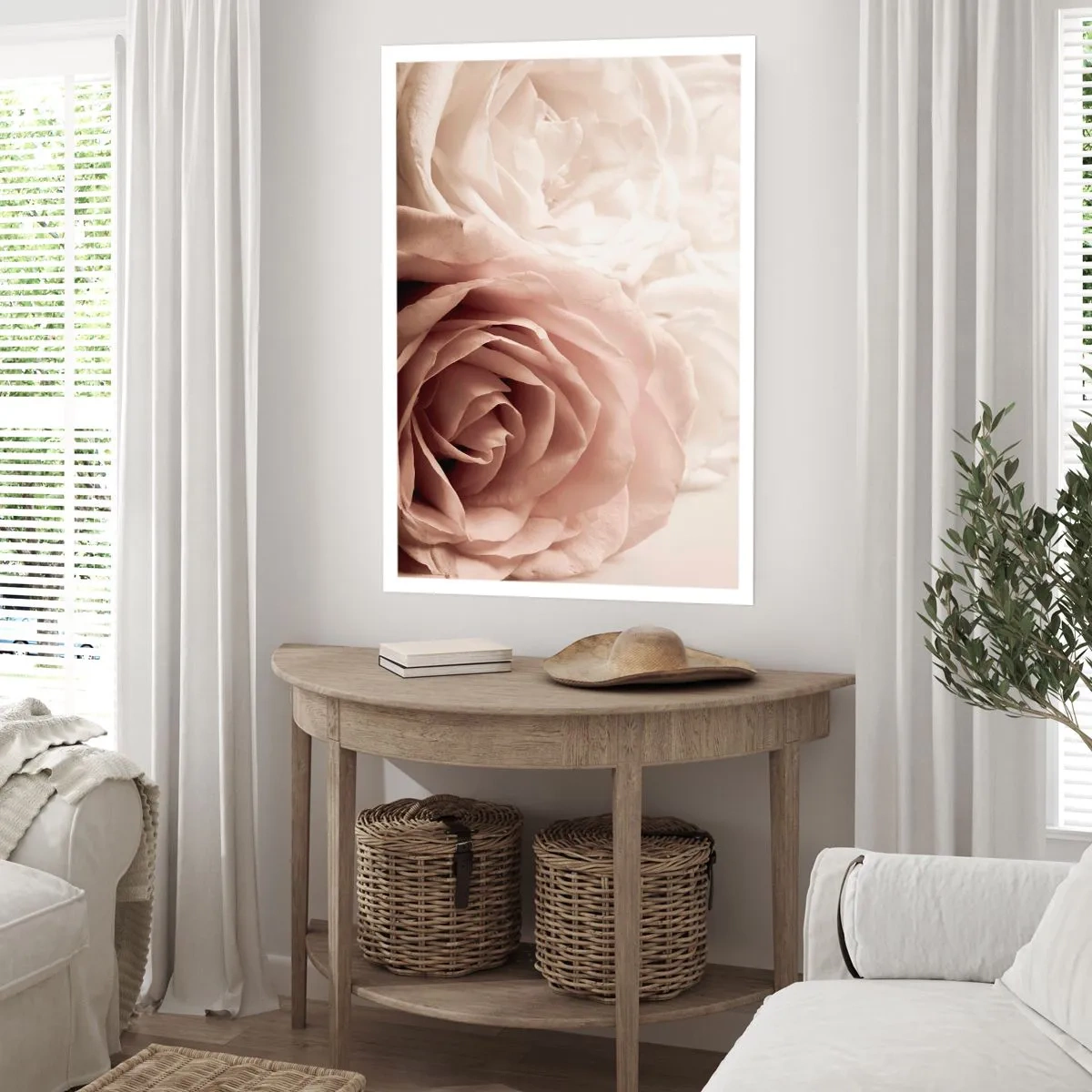 Poster - Im Herzen der Rose - 30x40 cm
