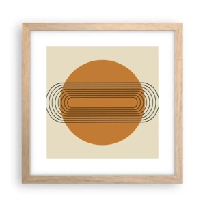 Poster in einem Rahmen aus heller Eiche - Perfekter Plan - 30x30 cm