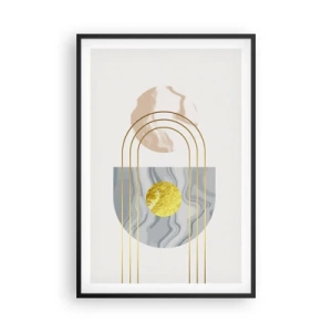 Poster in einem schwarzem Rahmen - Helligkeit und Brillanz - 61x91 cm