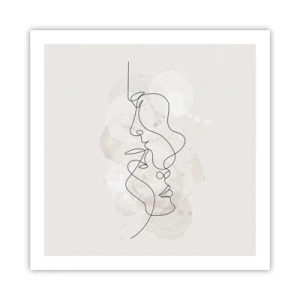 Poster - Verstrickt in eine Umarmung - 60x60 cm