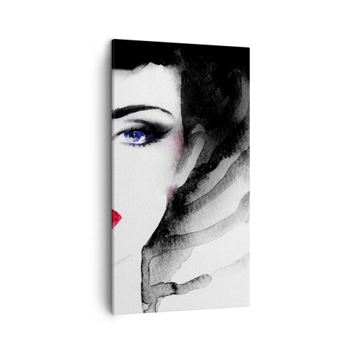 Bild auf Leinwand - Leinwandbild - Er drückt zurück und ruft an - 45x80 cm