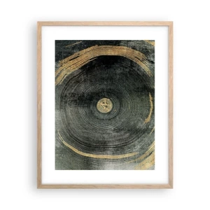 Poster in einem Rahmen aus heller Eiche - Veränderung und Beständigkeit - 40x50 cm