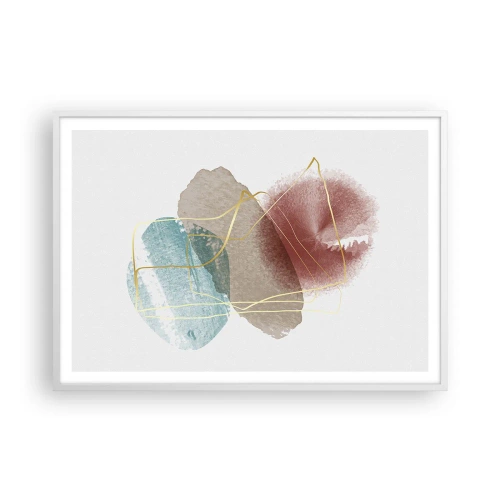 Poster in einem weißen Rahmen - Korallen des Weltraums - 100x70 cm